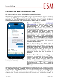 Rufbusse über MoBY-Plattform buchbar