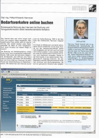 Bedarfsverkehre online buchen